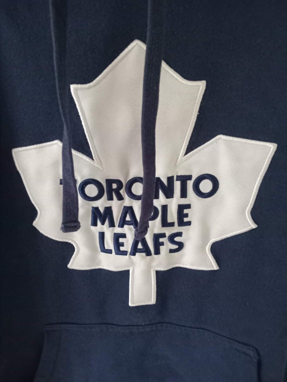 Vintage Y2K Toronto Maple Leafs NHL Hoodie Navy Blue Size Large - Picture 6 of 8